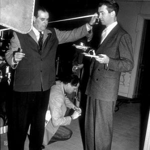 James Stewart on the set of Rope 1948 Warner