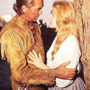 Still of James Stewart and Carroll Baker in How the West Was Won 1962