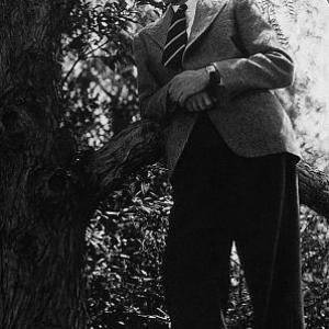 James Stewart leaning on a tree 1936 Vintage silver gelatin 13x10 estate stamped 1200  1978 Ted Allan MPTV