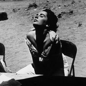 Elizabeth Taylor on location in for 