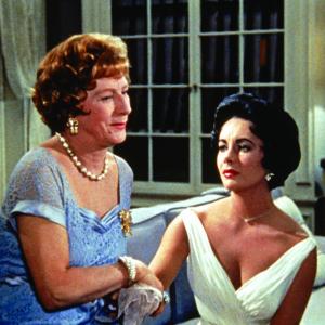 Still of Elizabeth Taylor and Judith Anderson in Cat on a Hot Tin Roof 1958