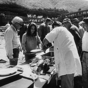 Sandpiper Elizabeth Taylor on location during lunch 1965 MGM  1978 Bernie Abramson MPTV