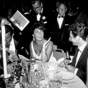 Academy Awards 32nd Annual Elizabeth Taylor with Eddie Fisher