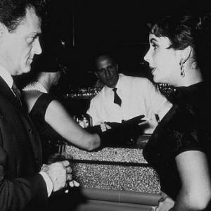 Elizabeth Taylor and third husband Mike Todd