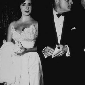 Elizabeth Taylor with her third husband Mike Todd C. 1957
