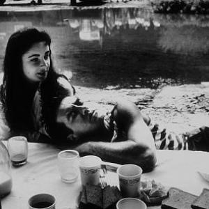 Raintree County Elizabeth Taylor and Montgomery Clift during lunch