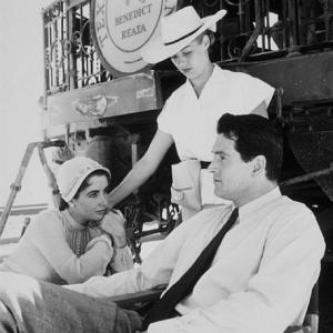 Elizabeth Taylor and Rock Hudson on location for Giant in Marfa Texas