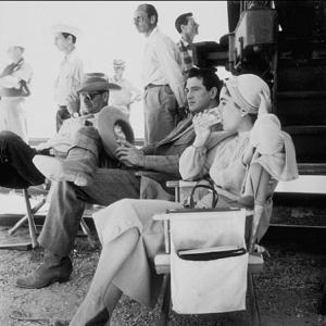 Elizabeth Taylor and Rock Hudson on location for Giant in Marfa Texas