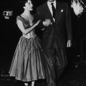 Elizabeth Taylor with second husband Michael Wilding C 1953