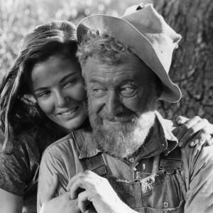 Still of Gene Tierney and Charley Grapewin in Tobacco Road 1941