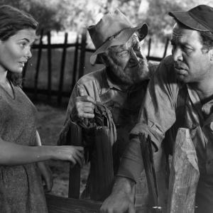 Still of Gene Tierney Ward Bond and Charley Grapewin in Tobacco Road 1941