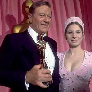 Academy Awards 42nd Annual John Wayne and Barbra Streisand