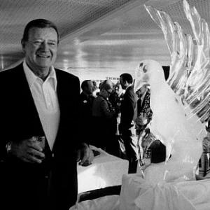 With ice sculpture circa 1970