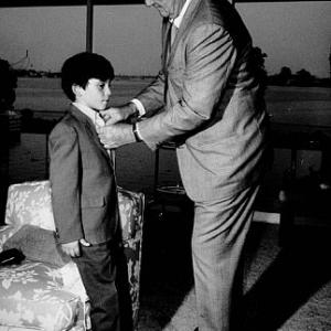 John Wayne and his son Ethan at home 1970