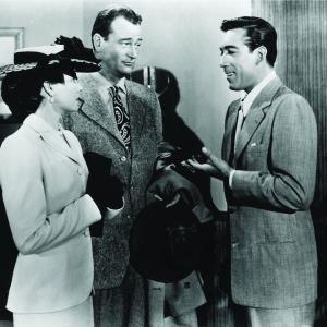 Still of Anthony Quinn, John Wayne and Laraine Day in Tycoon (1947)