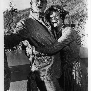 Still of Maureen O'Hara and John Wayne in McLintock! (1963)