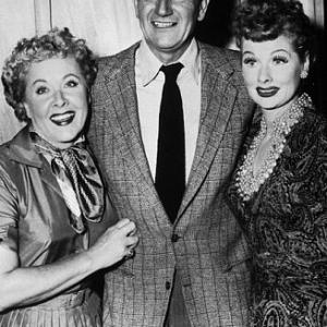 I Love Lucy CBS 1957 Vivian Vance John Wayne and Lucille Ball