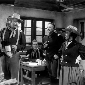 Still of John Wayne Mildred Natwick and Arthur Shields in She Wore a Yellow Ribbon 1949