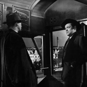 Still of Orson Welles Joseph Cotten and Carol Reed in The Third Man 1949