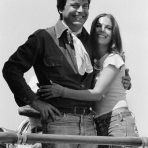 Natalie Wood and Robert Wagner before their second wedding aboard the Ramblin' Rose 07-16-1972