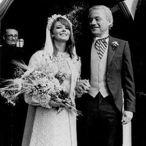 Natalie Wood with husband Richard Gregson in their wedding day May 30 1969