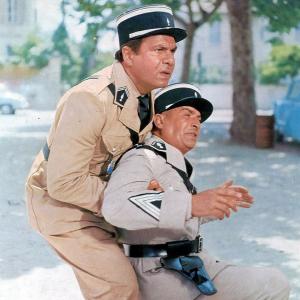 Still of Louis de Funs and Michel Galabru in The Troops of St Tropez 1964