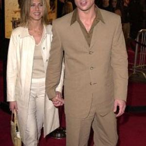 Brad Pitt and Jennifer Aniston at event of The Mexican 2001