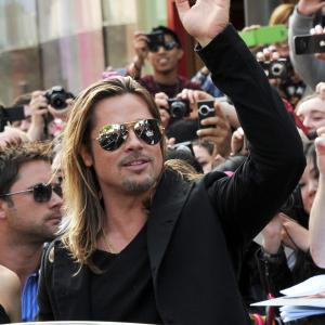 Brad Pitt at event of Pasaulinis karas Z 2013