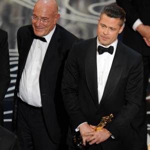 Brad Pitt and Arnon Milchan at event of The Oscars 2014