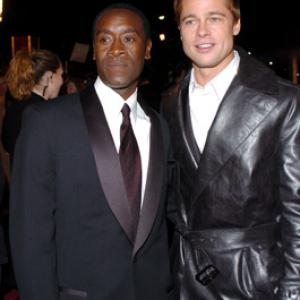 Brad Pitt and Don Cheadle at event of Oceans Twelve 2004