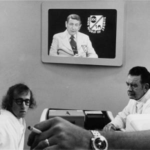 DON KEEFER with WOODY ALLEN in SLEEPER (on screen - Howard Cosell)