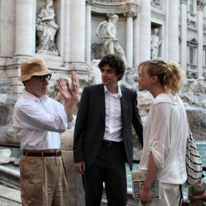 Still of Woody Allen Alison Pill and Flavio Parenti in I Roma su meile 2012