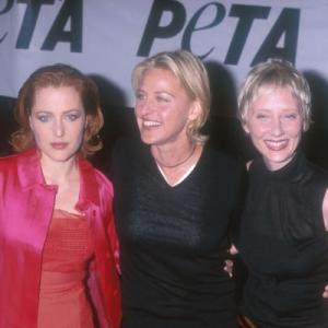 Gillian Anderson, Anne Heche and Ellen DeGeneres