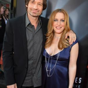 Gillian Anderson and David Duchovny at event of The X Files I Want to Believe 2008