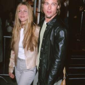 Brad Pitt and Jennifer Aniston at event of Erin Brockovich 2000