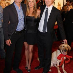 Jennifer Aniston, Owen Wilson and David Frankel at event of Marley & Me (2008)