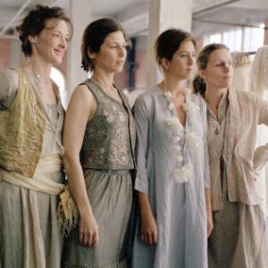 Still of Jennifer Aniston Joan Cusack Frances McDormand and Catherine Keener in Friends with Money 2006