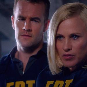 Still of Patricia Arquette and James Van Der Beek in CSI: Cyber (2015)