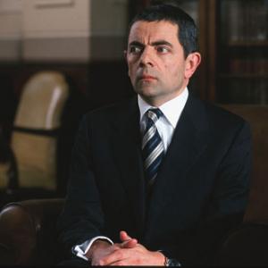Still of Rowan Atkinson in Johnny English (2003)