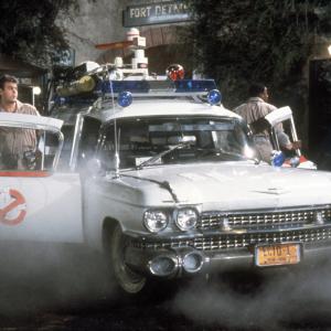 Still of Dan Aykroyd Bill Murray and Harold Ramis in Ghost Busters 1984