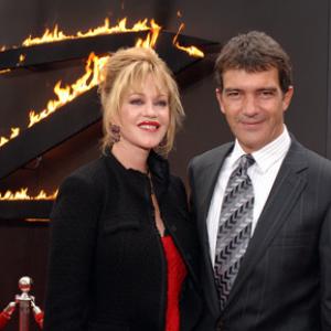 Antonio Banderas and Melanie Griffith at event of The Legend of Zorro (2005)