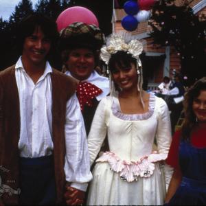 Still of Drew Barrymore Keanu Reeves and Jill Schoelen in Babes in Toyland 1986