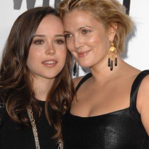 Drew Barrymore and Ellen Page at event of Whip It 2009