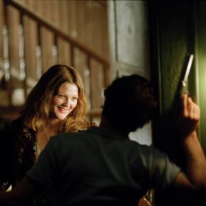 Still of Drew Barrymore and Sam Rockwell in Confessions of a Dangerous Mind 2002