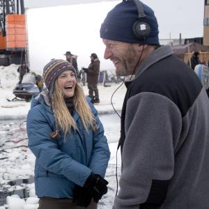 Still of Drew Barrymore and Ken Kwapis in Big Miracle (2012)