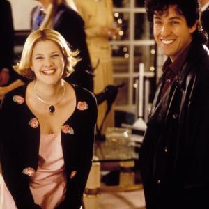Still of Drew Barrymore and Adam Sandler in The Wedding Singer 1998