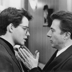 Still of Matthew Broderick and Dustin Hoffman in Family Business 1989