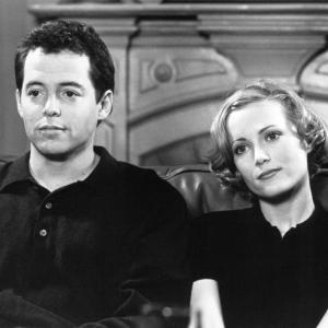 Still of Matthew Broderick and Leslie Mann in The Cable Guy 1996