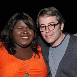Matthew Broderick and Gabourey Sidibe at event of Tevyne (2011)
