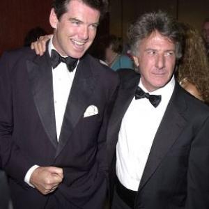 Pierce Brosnan and Dustin Hoffman